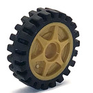 LEGO Wheel Ø24 x 7 with Black Tire (74214)