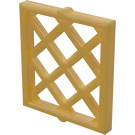 LEGO Pärlguld Fönster Pane 1 x 2 x 2 Lattice (3273 / 38320)