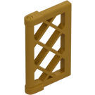 LEGO Pärlguld Fönster Pane 1 x 2 x 3 Lattice (Förstärkt) (60607)