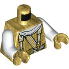 LEGO Parelmoer goud Wu - Draak Master Minifiguur Torso (973 / 76382)