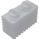 LEGO Gris clair perle Brique 1 x 2 avec Grille (2877)