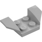 LEGO Pearl Light Gray Mudguard Plate 2 x 2 with Flared Wheel Arches (41854)