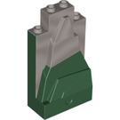 LEGO Grigio perlato chiaro Pannello 2 x 4 x 6 Roccia con Marmorizzato Verde scuro (54782 / 57512)