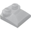 LEGO Pearl Light Gray Slope 2 x 2 Curved with Curved End (47457)