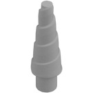 LEGO Pearl Light Gray Unicorn Horn with Spiral (34078 / 89522)