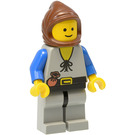 LEGO Peasant med Brun Huva Minifigur