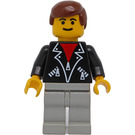 LEGO Person met Leather Jacket minifiguur