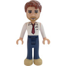 LEGO Peter con Bianco Maglietta, tie, Blu pants Minifigure