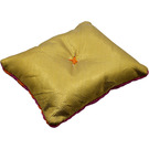 LEGO Pillow mit Orange und Magenta Streifen Muster und Gold Tuch (44619)