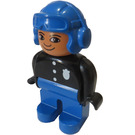 LEGO Pilot with Aviator Helmet, nose bow line up