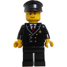 LEGO Pilot med Sort Hat Minifigur