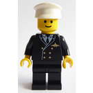 LEGO Pilot s Černá Nohy, Bílá Čepice Minifigurka