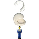 LEGO Pilot with White Helmet Technic Figure