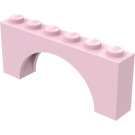 LEGO Roze Boog 1 x 6 x 2 Dikke bovenkant en versterkte onderkant (3307)