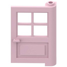 LEGO Pink Door 1 x 4 x 5 with 4 Panes with 2 Points on Pivot (3861)