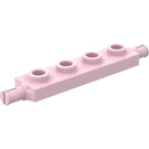 LEGO Pink Plate 1 x 4 with Wheel Holders (2926 / 42946)