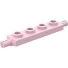 LEGO Rosa Platte 1 x 4 mit Rad Holders (2926 / 42946)