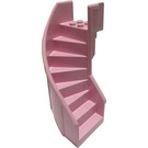 LEGO Pink Staircase 6 x 6 x 7.333 Enclosed Curved (2046)