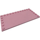 LEGO Rosa Fliese 6 x 12 mit Noppen auf 3 Edges (6178)