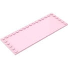 LEGO Pink Tile 6 x 16 with Studs on 3 Edges (6205)