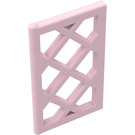 LEGO Pink Window Pane 1 x 2 x 3 Lattice (Unreinforced) (2529 / 60607)