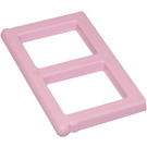 LEGO Pink Window Pane 1 x 2 x 3 without Thick Corners (3854)