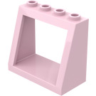 LEGO Rosa Frontrute 2 x 4 x 3 med solide knotter (2352)