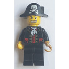 LEGO Pirat Kaptein, Svart Vest Minifigur