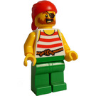LEGO Pirate - White Torso, Yellow Arms Minifigure