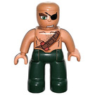 LEGO Pirata con Bald Cabeza Figura Duplo