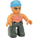 LEGO Pirata con Azul Sombrero Figura Duplo