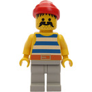 LEGO Pirate with Large Moustache and Gray Legs Minifigure