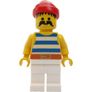 LEGO Pirate met Groot Moustache en Wit Poten minifigure