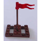 LEGO Pirates Advent Calendar Set 6299-1 Subset Day 8 - Raft with Flagpole