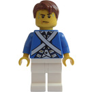 LEGO Pirates Chess Bluecoat Soldier with Sweat Drops and Reddish Brown Hair Minifigure