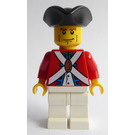 LEGO Pirates Chess Sett Imperial Officer med Brun Eyebrows og Svart Chin Dimple og Cheek lines Minifigur