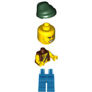 LEGO Pirates Chess Set Pirate with Anchor Tattoo and Dark Green Bandana Minifigure