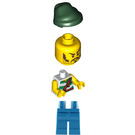 LEGO Pirates Chess Set Pirate mit Weiß und Green Streifen Shirt und Moustache Minifigur