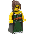 LEGO Piraci Chess Ustawić Queen z Ciemnozielony Sukienka Minifigurka