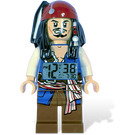 LEGO Pirates of the Caribbean Jack Sparrow Minifigure Clock  (5000144)