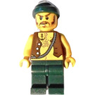 LEGO Pirates with Anchor Tattoo and Dark Green Legs and Bandana Minifigure