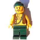 LEGO Pirates mit Anchor Tattoo und Dark Green Beine und Bandana Minifigur