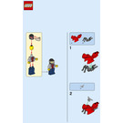 LEGO Pizza Delivery Biker 951909 Instruktioner