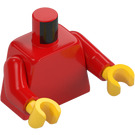 LEGO Vlak Torso met Rood Armen en Geel Handen (73403 / 88585)