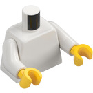 LEGO Almindeligt Torso med hvid Arme og Gul Hænder (76382 / 88585)