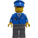 LEGO Plane Pilot with Blue Uniform and Badge Minifigure