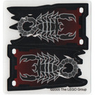 LEGO Plast Flags med Scorpion Print