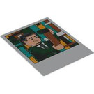 LEGO Plastic Polaroid Photo met Minifigure en Film Roll (106268)