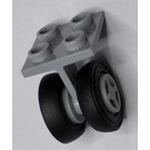 LEGO Plate 2 x 2 with Medium Stone Gray Wheels (4870)