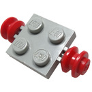 LEGO Plate 2 x 2 with Red Wheels